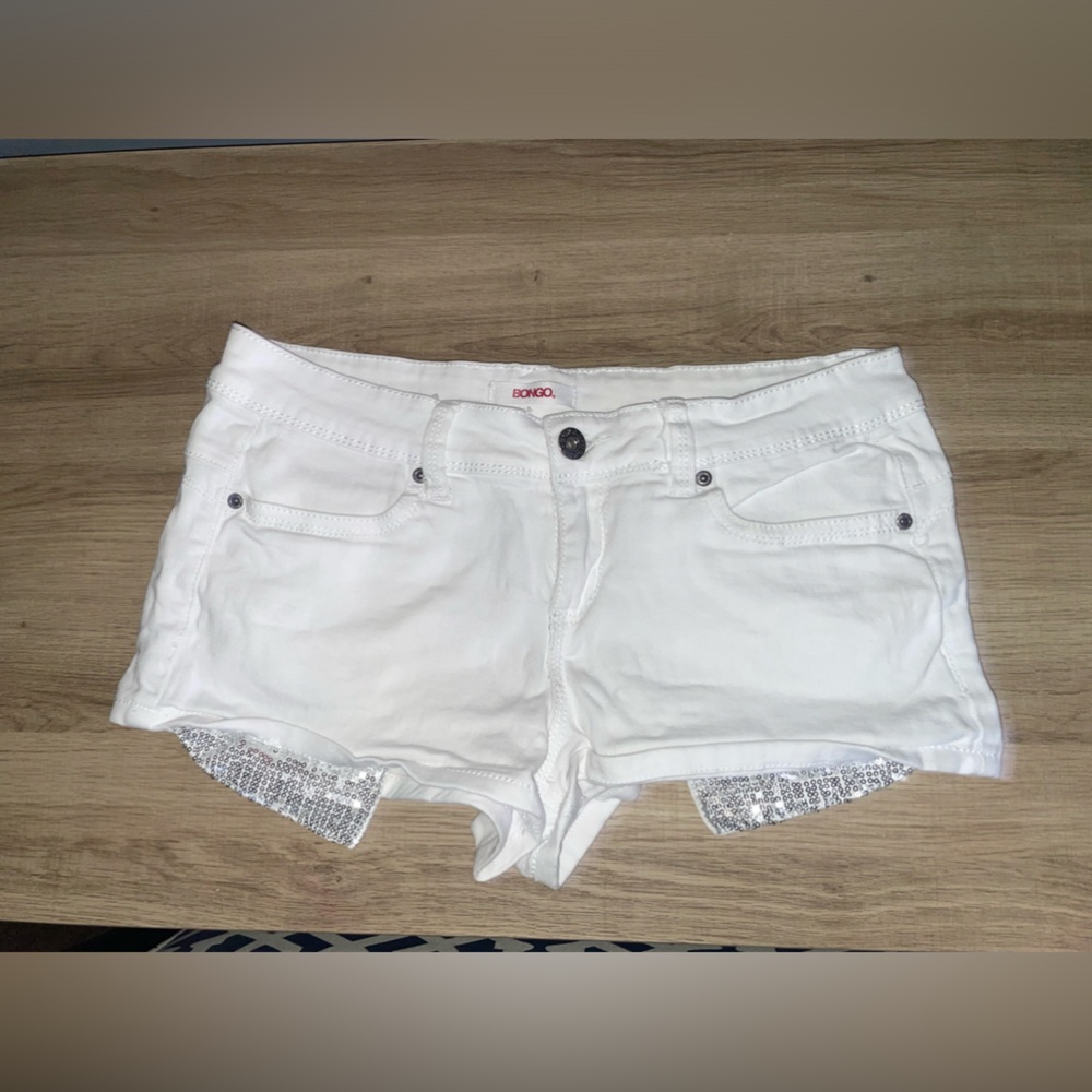Bongo Bedazzled White Denim Jeans